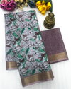 MG 420 Linen Daily Wear Printed Non Catalog Sarees Wholesale Price In Surat